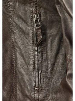 7 eleven Damen Lederjacke - SEEviana in braun