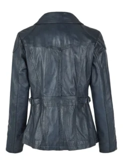7 eleven Damen Lederjacke - SEMERLE in blau