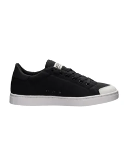 Ethletic Unisex Canvas Sneaker in schwarz - 0 cm Absatz