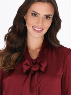 Faina Damen Bluse in bordeaux