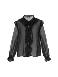 Faina Damen Bluse in schwarz