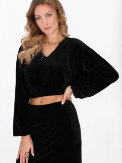 Faina Damen Bluse in schwarz