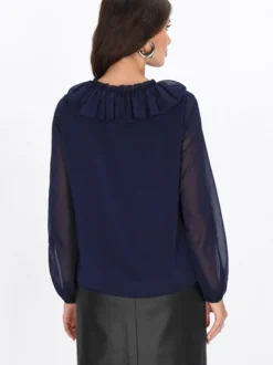 Faina Damen Bluse in schwarz