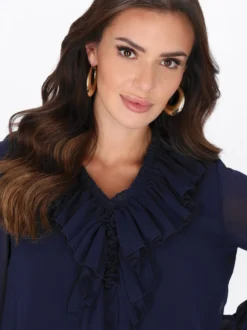 Faina Damen Bluse in schwarz