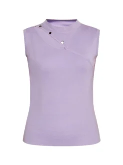 Faina Damen elegantes Oberteil in lila