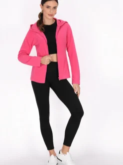 Faina Damen Fleecejacke in pink