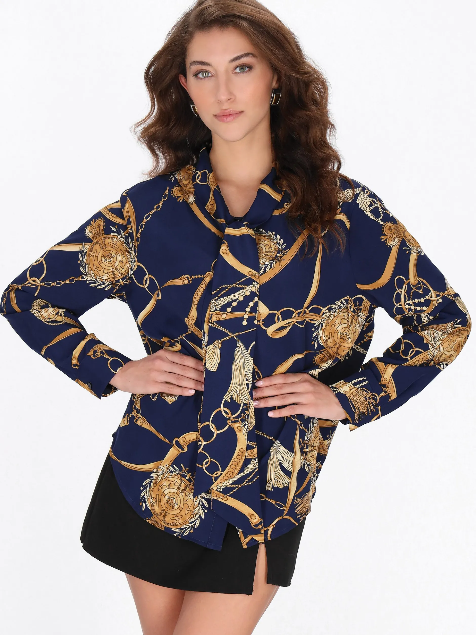 Faina Damen Hemd in marine