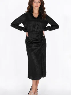 Faina Damen Hemd in schwarz