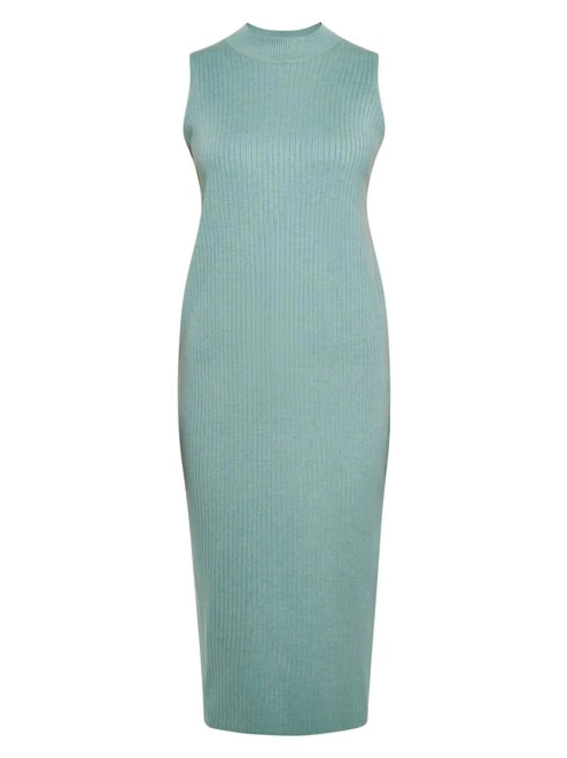 Faina Damen Kleid in aqua - Ausschnitt: Rundhals