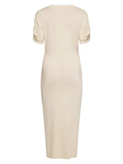 Faina Damen Kleid in beige - Länge: mittel