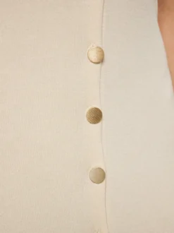 Faina Damen Kleid in beige - Länge: mittel