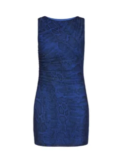 Faina Damen Kleid in blau - Länge: mittel