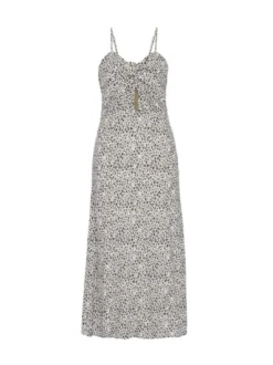 Faina Damen Kleid in braun - Länge: mittel