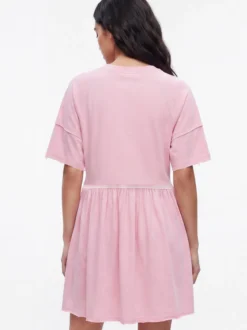 Faina Damen Kleid in grau - Ausschnitt: Rundhals
