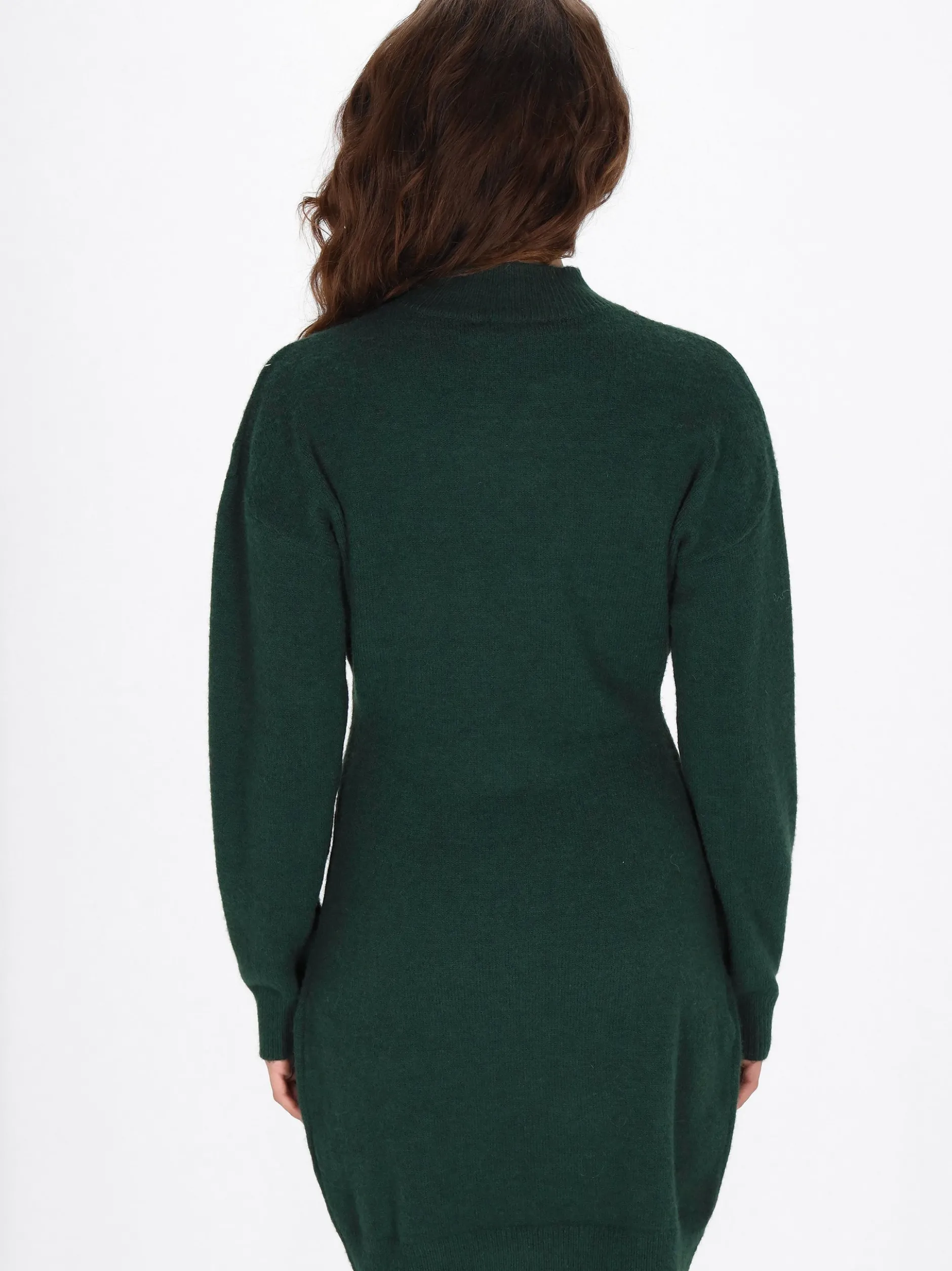 Faina Damen Kleid in grün - Länge: mittel