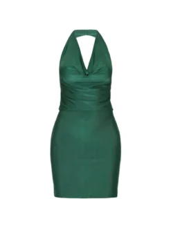 Faina Damen Kleid in grün - Länge: mittel