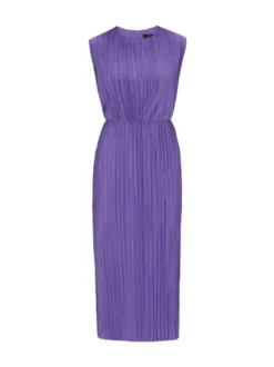 Faina Damen Kleid in lila - Ausschnitt: Rundhals