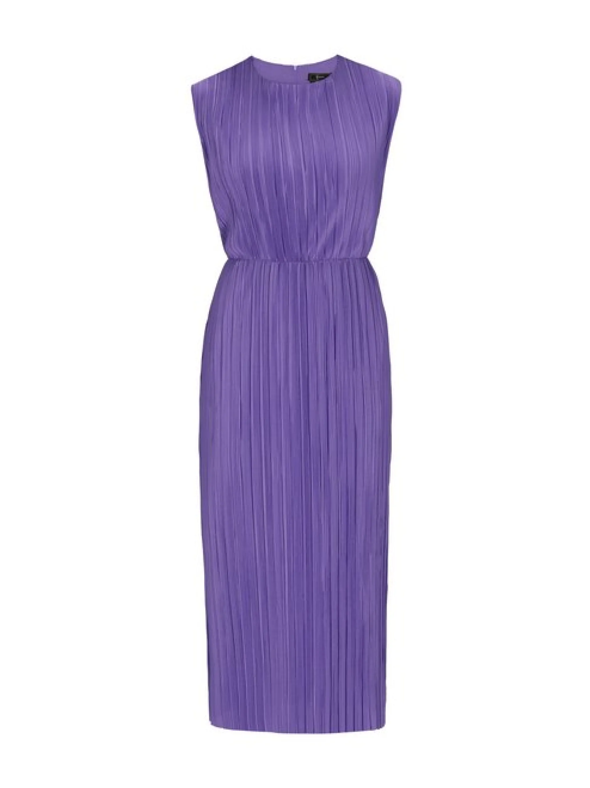 Faina Damen Kleid in lila - Ausschnitt: Rundhals