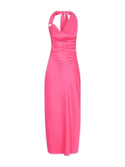 Faina Damen Kleid in pink - Länge: mittel
