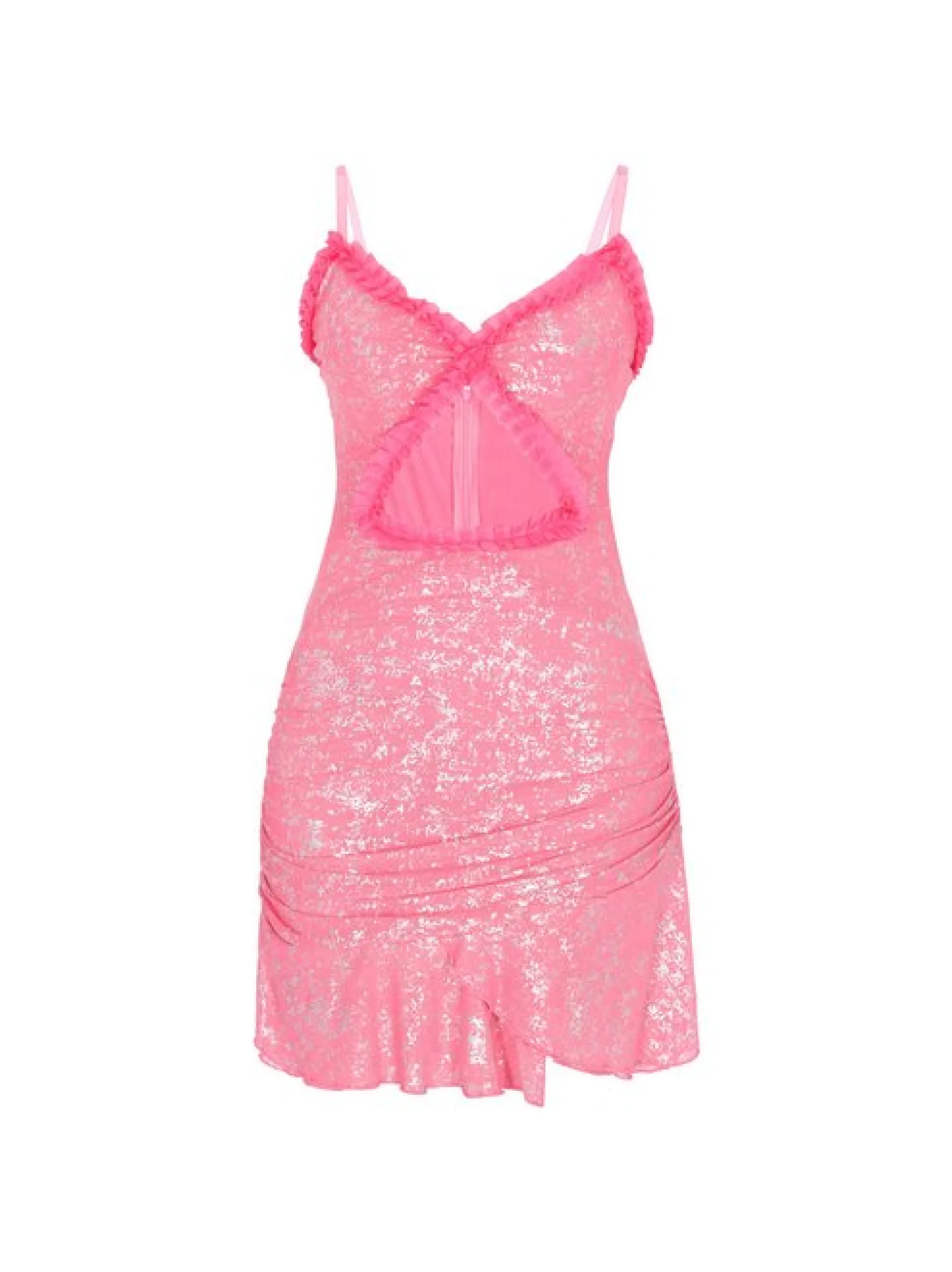 Faina Damen Kleid in rosa - Länge: mittel