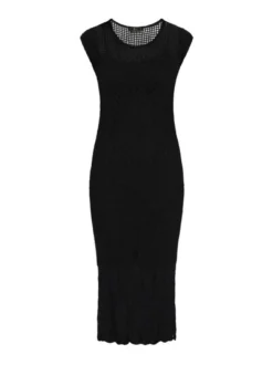 Faina Damen Kleid in schwarz - Ausschnitt: Rundhals