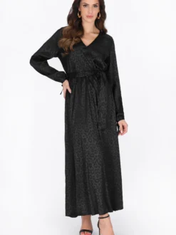 Faina Damen Kleid in schwarz - Länge: mittel
