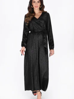Faina Damen Kleid in schwarz - Länge: mittel