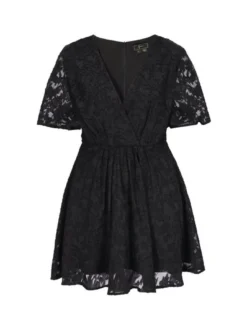 Faina Damen Kleid in schwarz - Länge: mittel