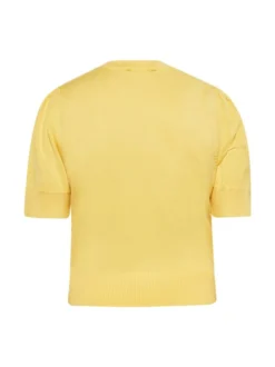 Faina Damen Pullover in gelb - Ausschnitt: Rundhals