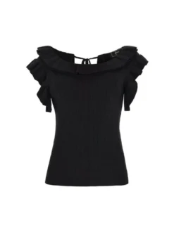 Faina Damen Pullover in schwarz