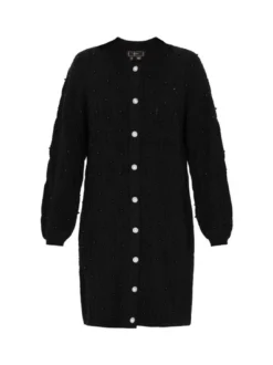 Faina Damen Strickjacke in schwarz