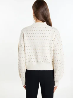 Faina Damen Strickpullover in weiß