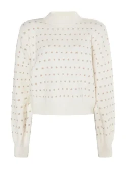 Faina Damen Strickpullover in weiß