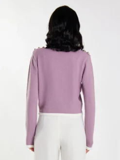Faina Damen Strickpullover in lila