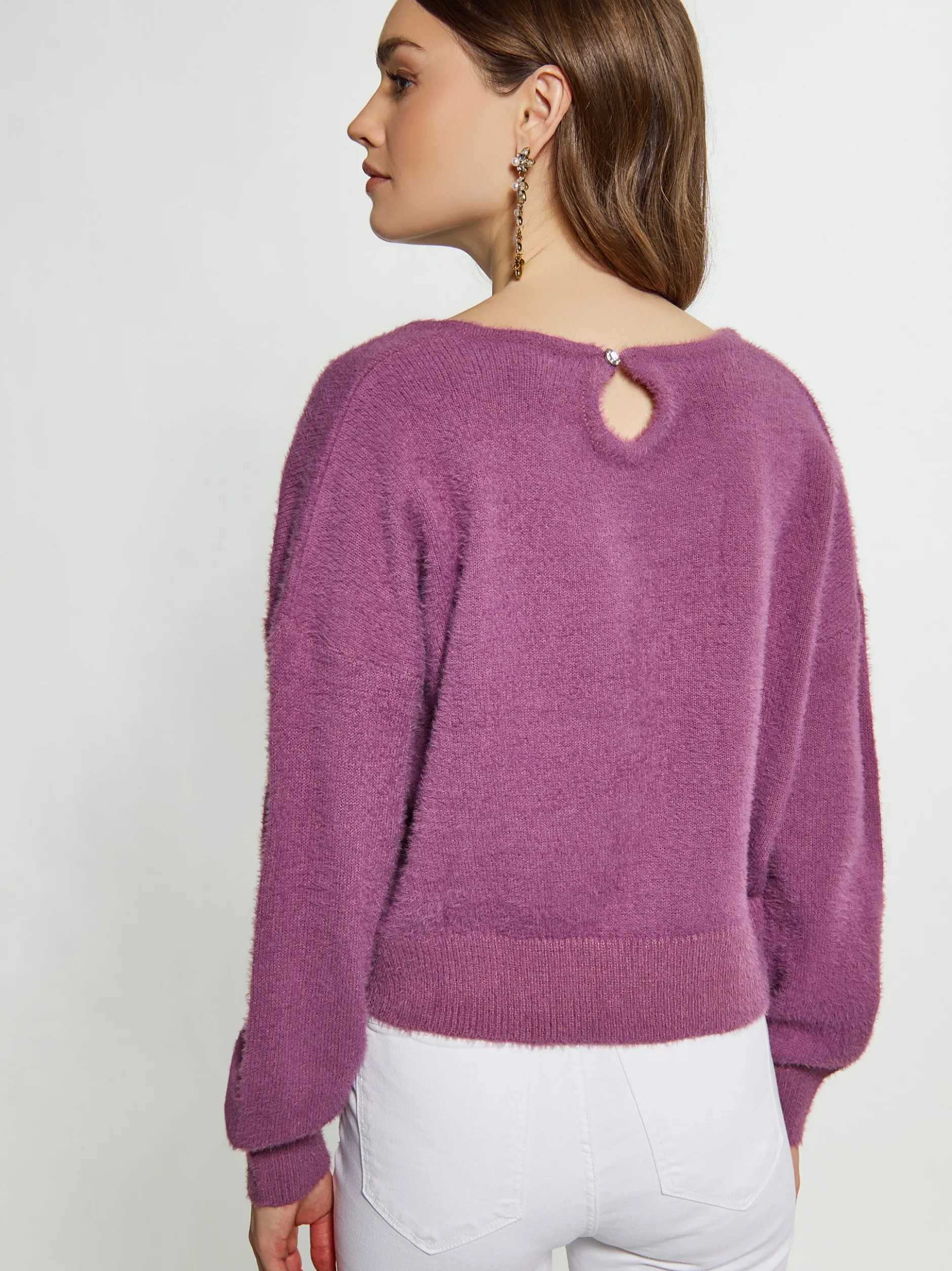 Faina Damen Strickpullover in lila