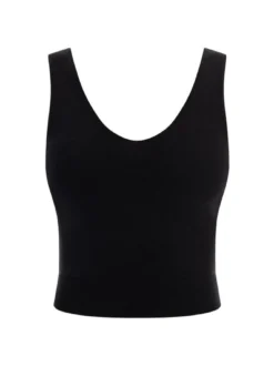 Faina Damen Strick-Tanktop in schwarz