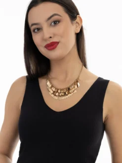 Faina Damen Strick-Tanktop in schwarz