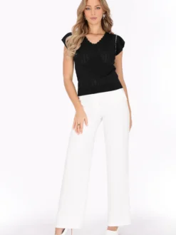 Faina Damen T-Shirt in schwarz