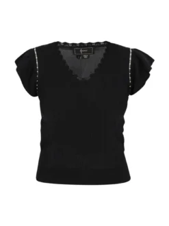 Faina Damen T-Shirt in schwarz