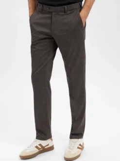 Finshley & Harding Herren Baukasten-Hose in anthrazit marine