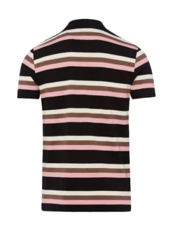 Finshley & Harding Herren Poloshirt in schwarz rosa