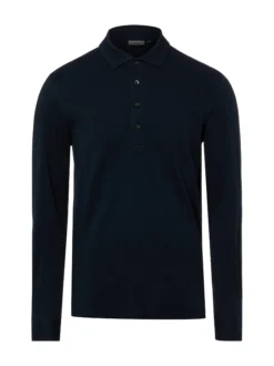 Finshley & Harding Herren Polo-Langarmshirt in marine