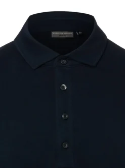 Finshley & Harding Herren Polo-Langarmshirt in marine