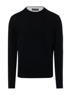 Finshley & Harding Herren Pullover mit Cashmere-Anteil in schwarz