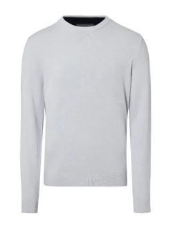 Finshley & Harding Herren Pullover mit Cashmere-Anteil in hellgrau