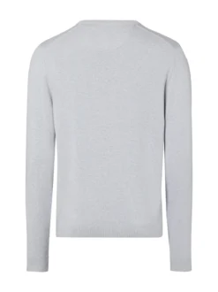 Finshley & Harding Herren Pullover mit Cashmere-Anteil in hellgrau