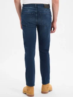 Finshley & Harding Herren Slim Fit Jeans - Ray in dark stone