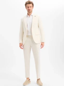 Finshley & Harding London Herren Baukasten-Sakko in ecru