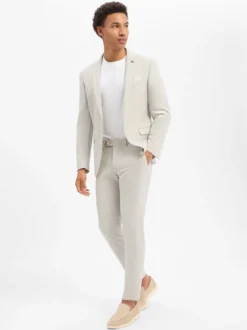 Finshley & Harding London Herren Baukasten-Anzughose in melange