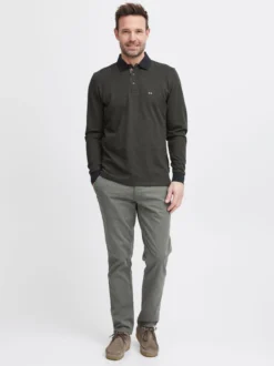 FQ1924 Herren Langarmshirt - FQPeter in anthrazit